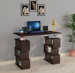 PICKWOOD Harvel Study Table, Computer, Laptop, WFH Office Desk with Storage Engineered Wood Study Table