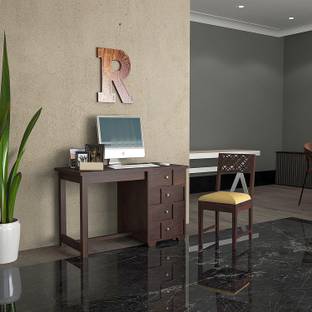 TRUE FURNITURE Valencia Rosewood Sheesham Solid Wood Study Table