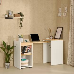 GREEN SOUL Kyoto 4.6ft Study Table with Space-Saving Design Engineered Wood Study Table