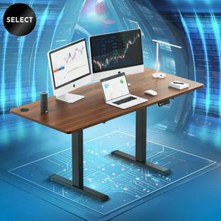 The Sleep Company Adjustable Desk 1600x700x700 | Sit-Stand Ergonomic Table | Engineered Wood Office Table