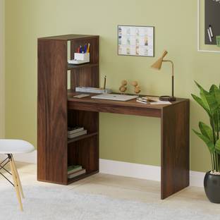 BLUEWUD Radisso Study and Computer Laptop Table/ Bookshelf for Home Engineered Wood Multipurpose Table