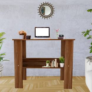 SPECIALITY PANELS Corner rounded Top, One Middle Tier Shelve & Termites resistance Do It Yourself Engineered Wood Office Table