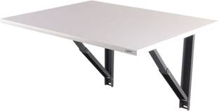 Captiver Wall Mounted Eraa Study Office Wooden Table White (68X56X40) cm Engineered Wood Study Table