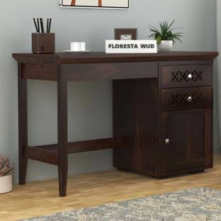 Floresta Wud COMFY Solid Sheesham Wood Only Study Table With Multiple Storage For Study Room| Solid Wood Study Table
