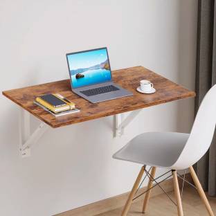 wall mounted Folding Table Wall Mount Table, Foldable Table, Office Table for Work from Home Engineered Wood Multipurpose Table