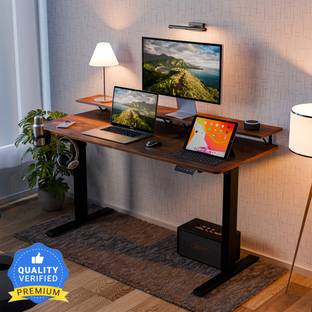 GREEN SOUL Elevate Multi-Purpose Electric Height Adjustable Study Table | Engineered Wood Office Table