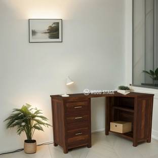 WOODSTAGE Solid Wood Study Table