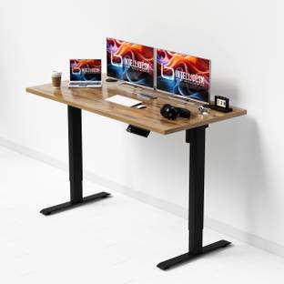 Intellidesk Eco Electric Height Adjustable Desk | 80KG Weight Capacity | Engineered Wood Study Table