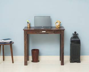 Woodefly Study Table for Students Wood Laptop Table Computer Table for Home Office Table Solid Wood Study Table
