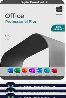 MICROSOFT Office Professional Plus 2021 (1 User, Lifetime Validity) One-Time Purchase