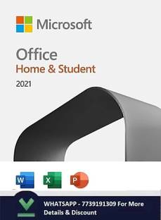 MICROSOFT Office Home & Student 2021 (Lifetime Validity) Activation Key Card, One-time purchase for 1 PC / Mac