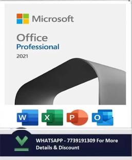 MICROSOFT Office Pro 2021 (Lifetime Validity) Activation Key Card.