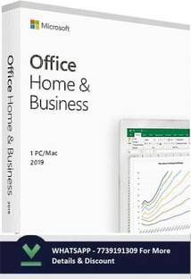 MICROSOFT Office Home and Business 2019 (1 Person) Compatible on Windows and macOS
