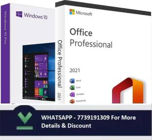 MICROSOFT Office Professional Plus 2021 & Windows 10 Pro (1 User/PC, Lifetime Validity)