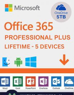 MICROSOFT Office 365 Professional Plus For - 5 Devices/Users (Lifetime Account)