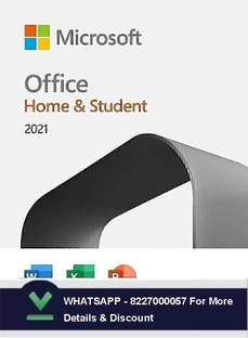 MICROSOFT Office Home & Student 2021 (Lifetime Validity) Activation Key Card, One-time purchase for 1 PC / Mac