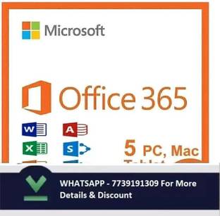 MICROSOFT Office 365 Plus For 5 Users/PC (Lifetime Validity)