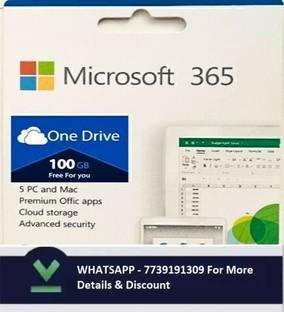 MICROSOFT Office 365 5 User & 100 GB Storage,PC |MAC|IOS|IPAD|ANDROID