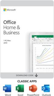 MICROSOFT Office Home & Business 2019 MACOS (1 User/PC, License Key) For Lifetime