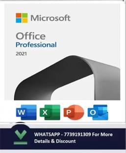 MICROSOFT Office Pro 2021 (Lifetime Validity) Activation Key Card.