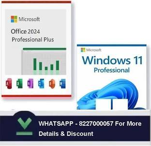 MICROSOFT Windows 11 Pro & Office Professional Plus 2024 (1 User/PC, Lifetime) Key pack