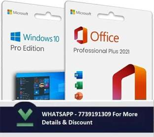 MICROSOFT Windows 10 Pro & Office Professional Plus 2021 (1 PC, Lifetime Validity)