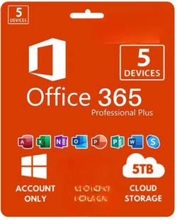 MICROSOFT Office 365 Professional Plus For 5 Users/PC (Lifetime) + 5TB STORAGE