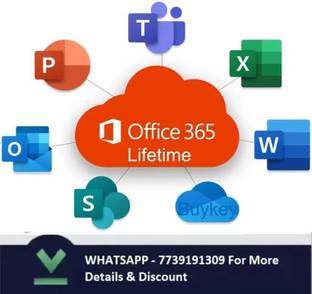 MICROSOFT Office 365 Pro For 5 Users/PC Account (Lifetime Validity)