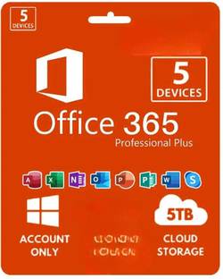 MICROSOFT Office 365 Professional Plus For 5 Users/PC (Lifetime) + 5TB STORAGE