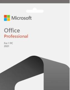 MICROSOFT Office Professional Plus 2021 (Lifetime Validity) Activation Key Card, One-time purchase for 1 PC