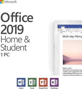 MICROSOFT Office Home and Student 2019 (1 User, Lifetime Validity)