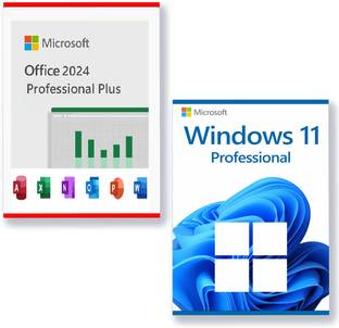 MICROSOFT Windows 11 Pro & Office Professional Plus 2024 (1 User/PC, Lifetime) Key pack