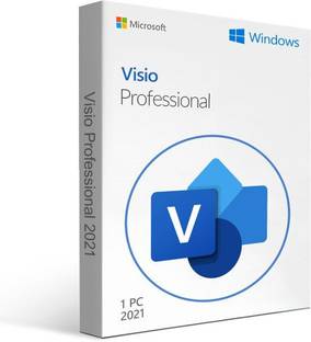 MICROSOFT Visio Professional 2021 For Windows PC (1 User, Lifetime Validity)
