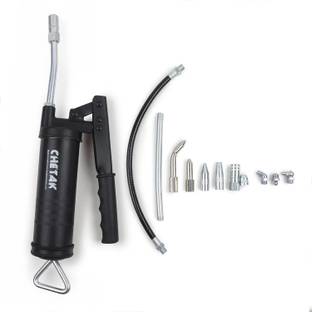 Tunir Lever type grease gun 500 grams with 11 pcs of coupling set ( Make : Chetak ) Manual Sprayer