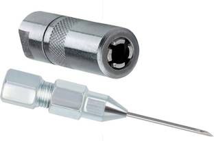 EPITECH MART Grease Gun Adaptor 4 Jaw & Greease Gun Needle Tip Manual Dispenser