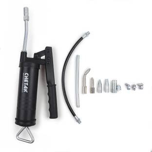 Tunir Lever type grease gun 500 grams with 11 pcs of coupling set ( Make : Chetak ) Manual Sprayer