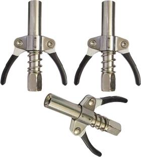DUMDAAR Air Grease Gun Coupler Quick Release Lock Oil Inject Nozzle NPT 1/8” Manual Dispenser