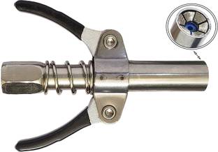 Inditrust 1pc Double Handle Grease Gun Coupler Lock Nozzle High Pressure 1/8"NPT 10000PSI, Manual Dispenser