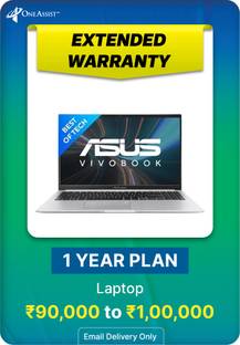 1 Year Extended Warranty for Laptops from Rs. 90,000 to Rs. 100,000