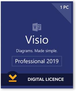MICROSOFT Visio Professional For Windows 2019 (1 User, Lifetime Validity)