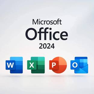 MICROSOFT Office 2024 Professional Plus Updated Latest Edition Lifetime License ( Windows Only Reinstall Supported )