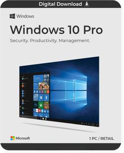 MICROSOFT Windows 10 Professional (1 PC/User, Lifetime Validity) One-time Purchase www.oemcdkeys.com For More Discount & Instant Delivery 64 BIT/32 BIT