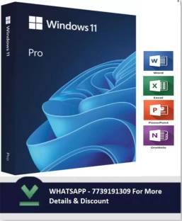 MICROSOFT Windows 11 Professional 32/64 Bit (1 User/PC , Lifetime Validity)