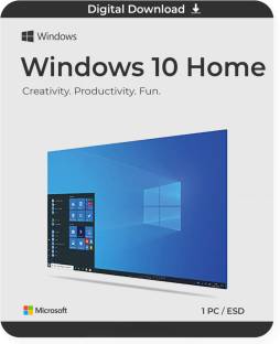 MICROSOFT Windows 10 Home (1 PC, Lifetime Validity) Retail License 64/32 bit