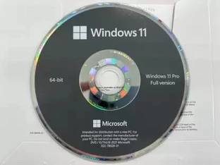 MICROSOFT Windows 11 Professional DVD Pack Activation Key Card (1 User, Lifetime) English Version 32/64 Bit