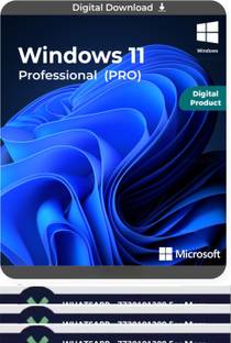 MICROSOFT Windows 11 Pro 64/32 Bit (1 User/PC, Lifetime Validity) One-time Purchase