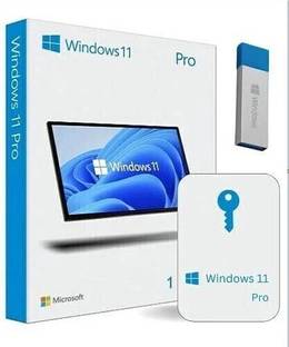 MICROSOFT Windows 11 Professional Box Retail Pack USB 3.0 FPP Retail License 64/32 Bit