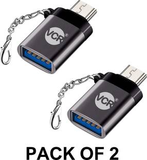 VCR Lightning, Micro USB, USB, USB Type C OTG Adapter