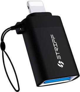 STRIFF Lightning OTG Adapter Lightning OTG Pendrive Adapter for iPhone/iPad, USB Flash Drive (Black)