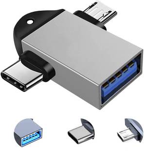 UBRONIK Micro USB, USB Type C, USB OTG Adapter